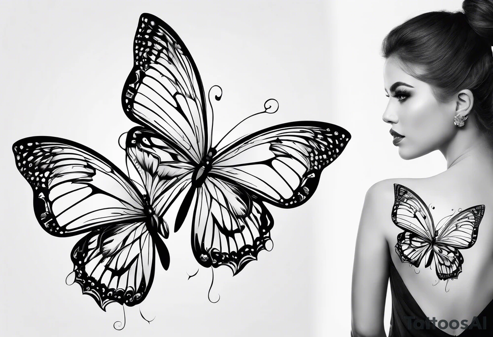 Butterflies tattoo idea