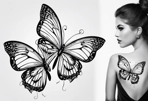 Butterflies tattoo idea