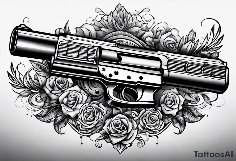 Gun bullet tattoo idea