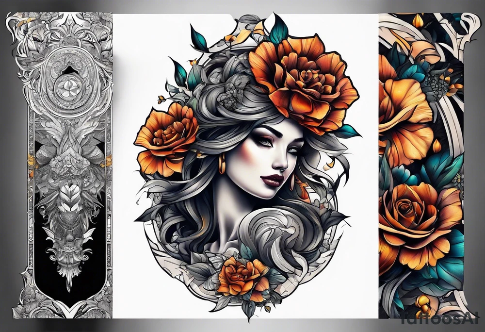 Full leg tattoo tattoo idea