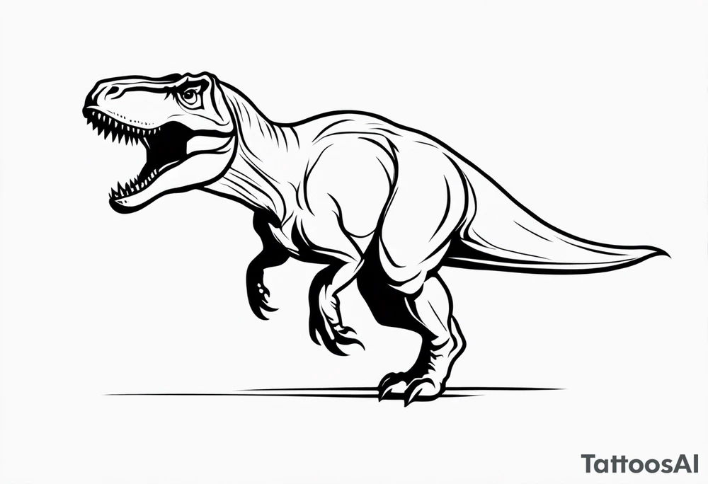 T REX tattoo idea