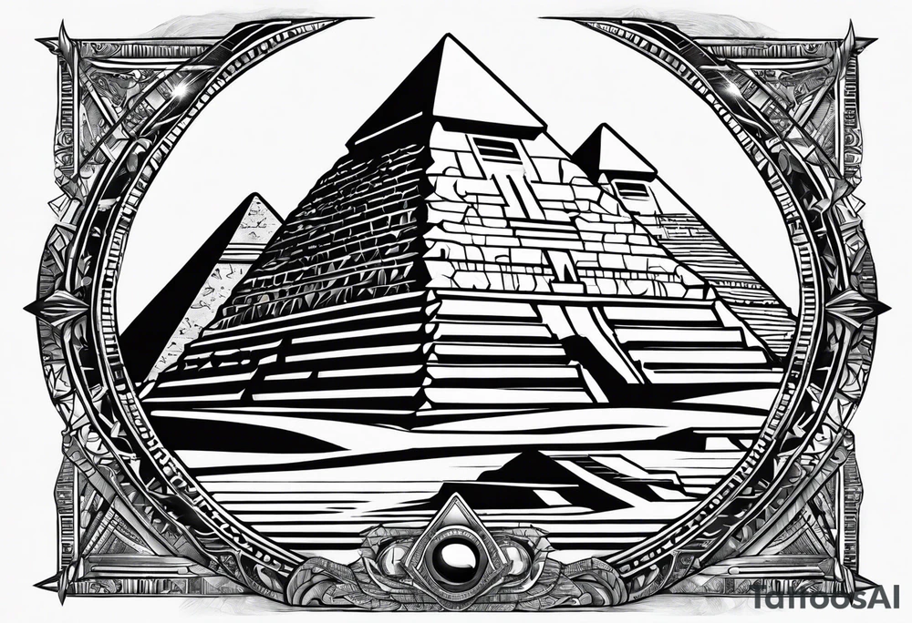 egyptian theme , cleopatra , pyramids, all seeing eye tattoo idea egyptian theme , cleopatra , pyramids, all seeing eye tattoo idea