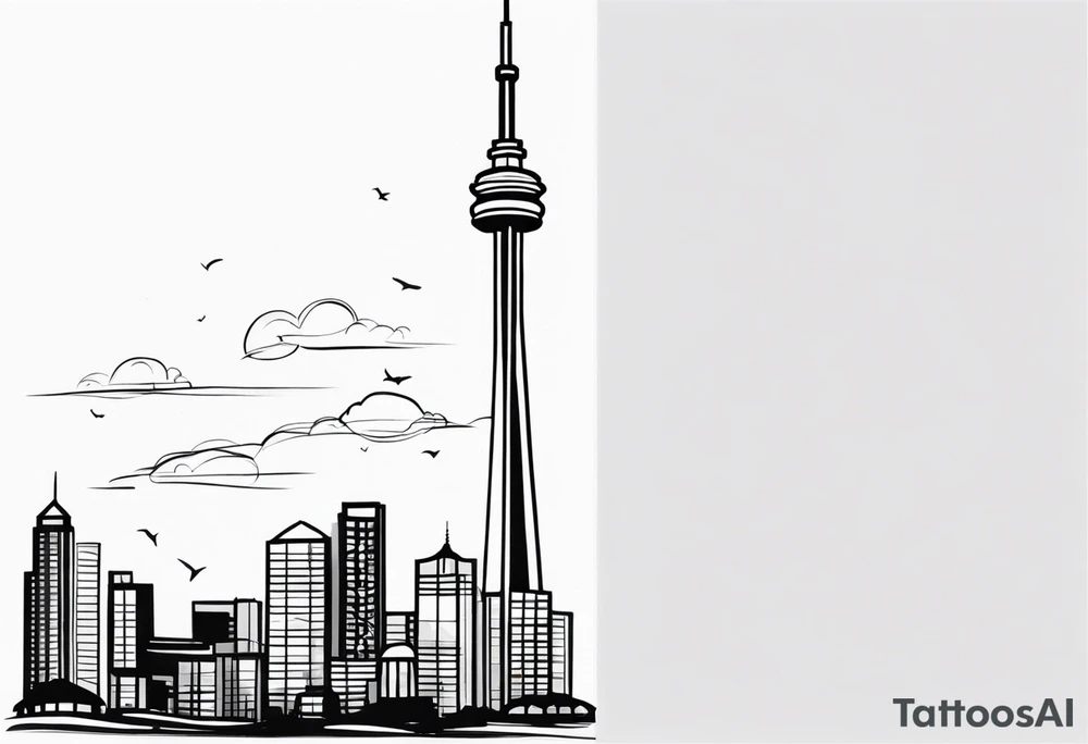 CN tower tattoo idea