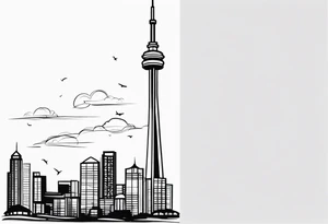 CN tower tattoo idea