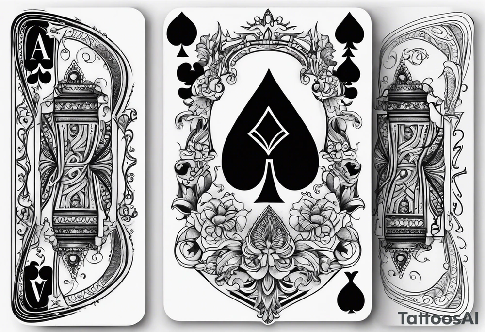 queen of spades,women body,word,simple tattoo idea