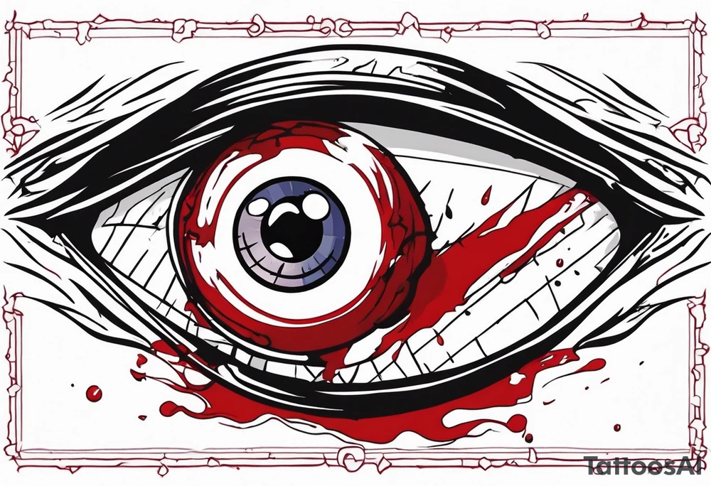 Hellsing bleeding eye tattoo tattoo idea
