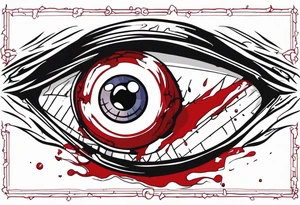 Hellsing bleeding eye tattoo tattoo idea