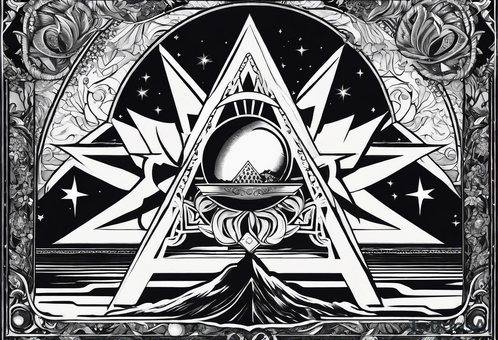 the star (tarot card) with Aquarius feeling tattoo idea the star (tarot card) with Aquarius feeling tattoo idea