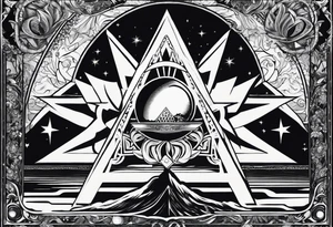 the star (tarot card) with Aquarius feeling tattoo idea