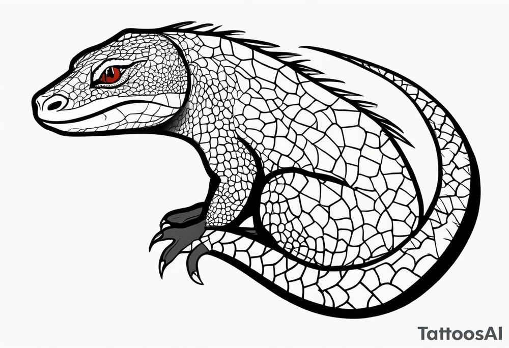 Goanna tattoo idea