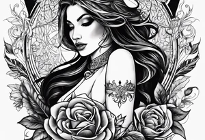 the name semilly in with fancy lette tattoo idea