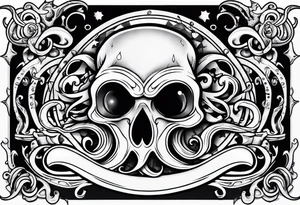 death rock squid tattoo idea