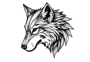 Nordic wolf tattoo idea