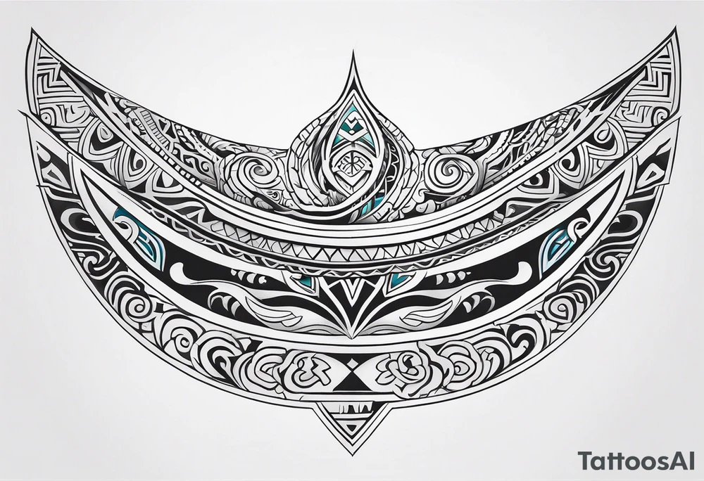 Maori back and neck tattoo design tattoo idea