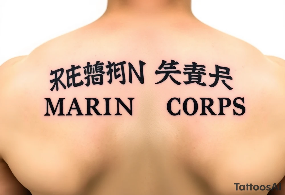 Republic of Korea
                Marine Corps
lettering to left arm tattoo idea