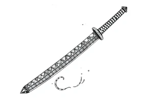 Japanese Katana tattoo idea