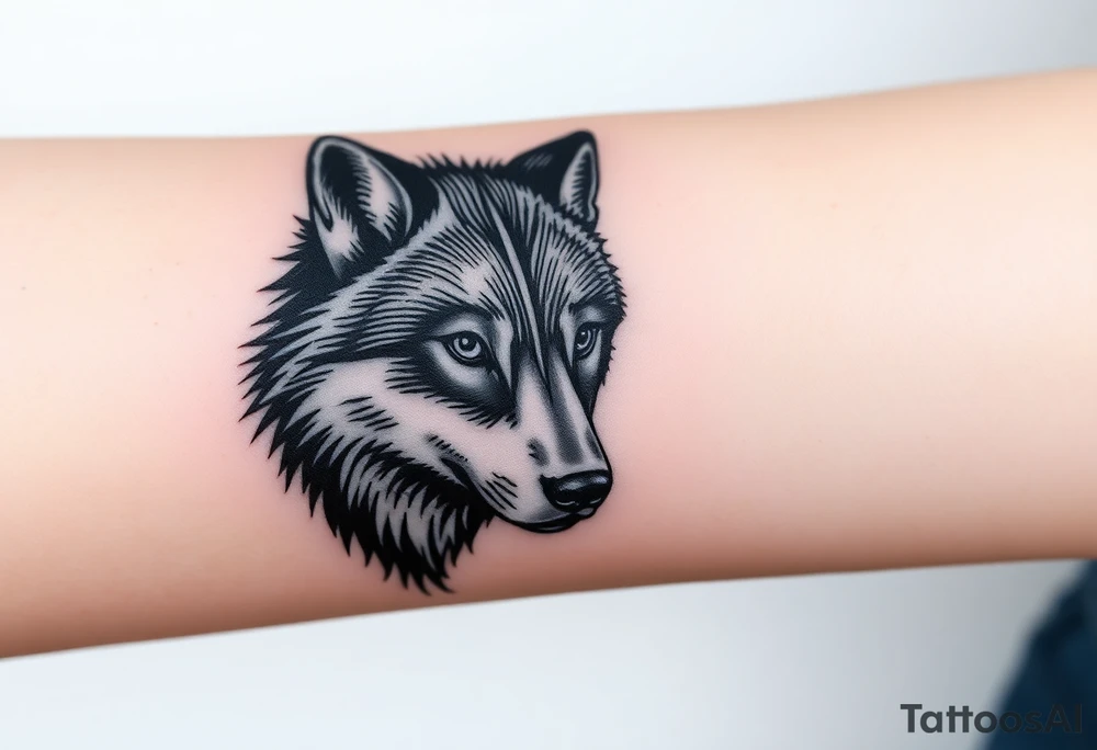 Wolf tattoo idea