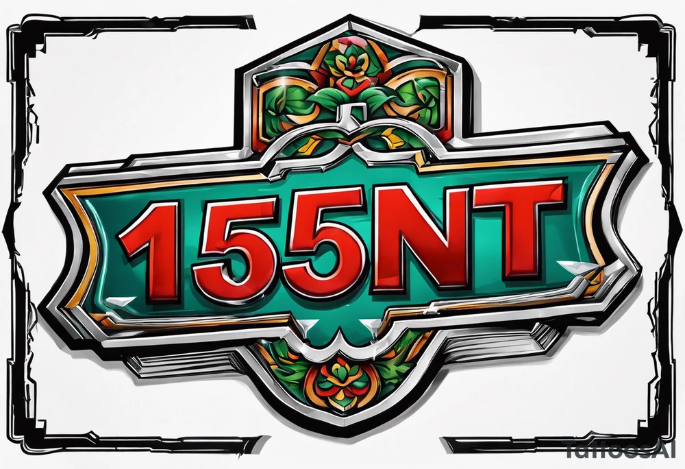 says "15ent" inside street sign tattoo idea