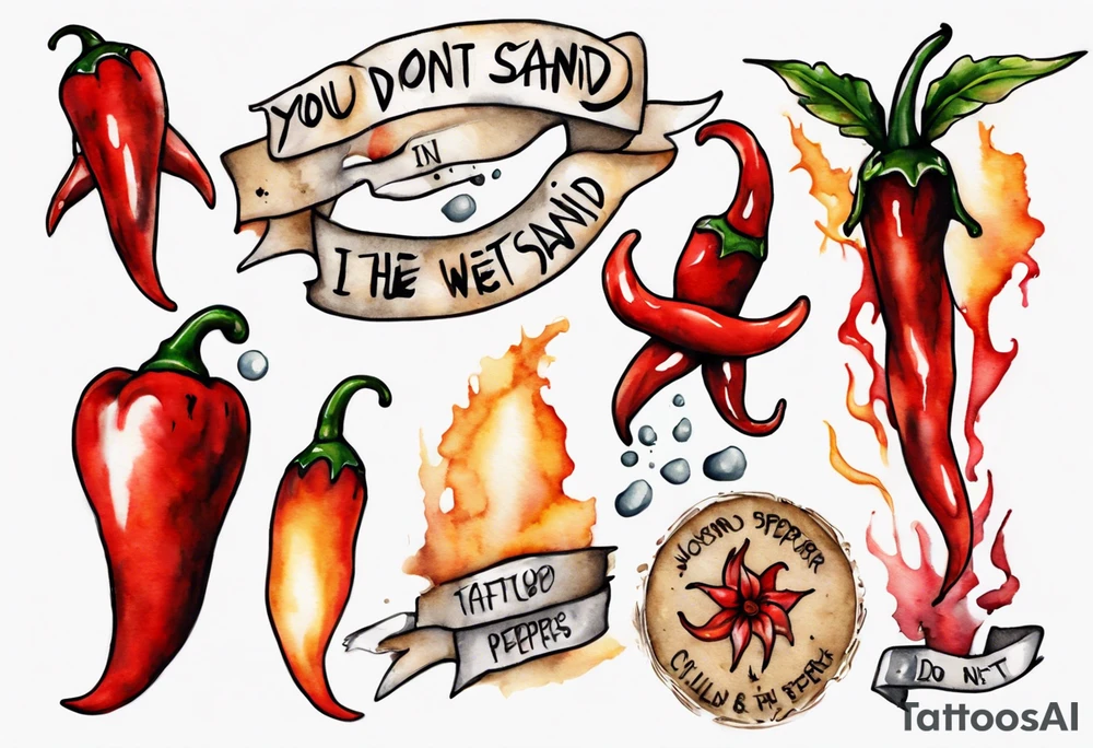 You don't form in the WET SAND, I do tattoo idea