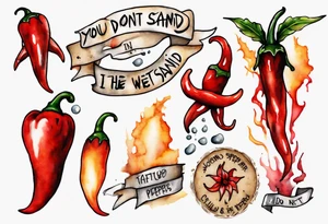 You don't form in the WET SAND, I do tattoo idea