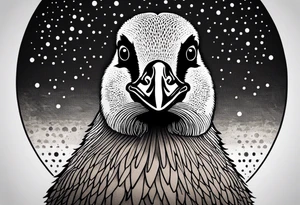 angry canadian goose tattoo idea