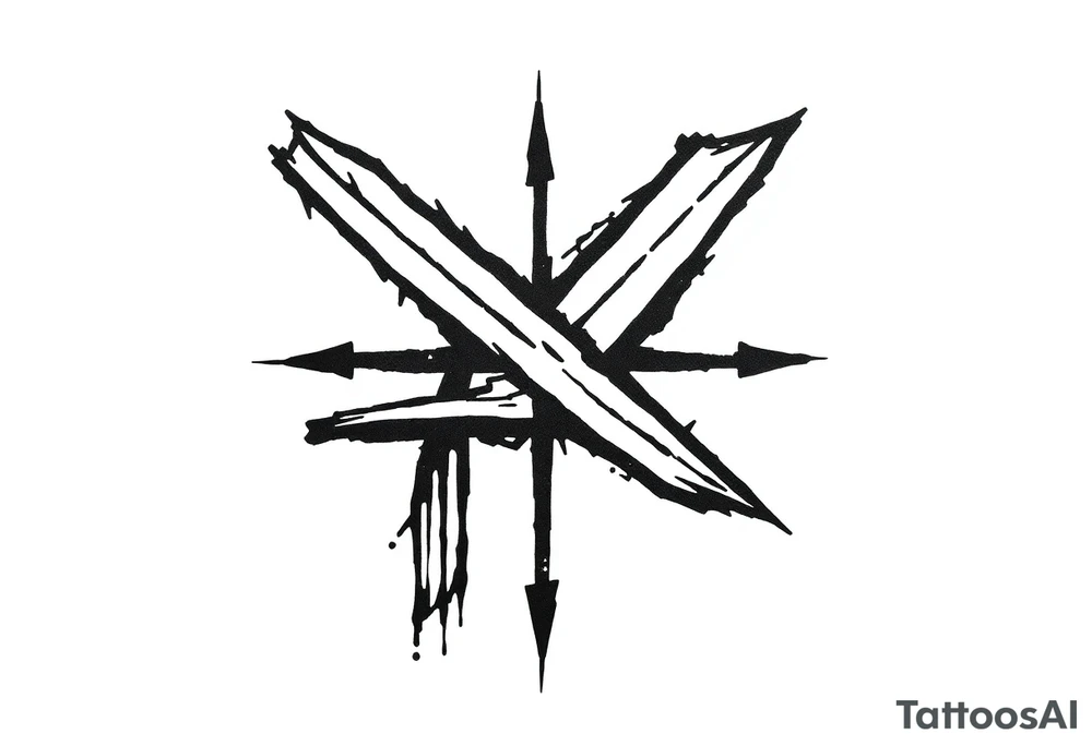 straight asterisk symbol tattoo idea