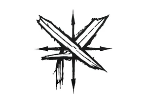 straight asterisk symbol tattoo idea