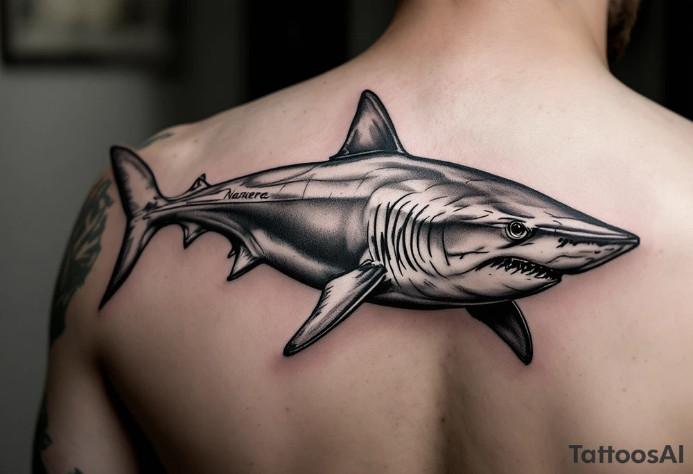 nurse shark tattoo idea