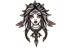 Asian Indian, Gemini, bratz doll tattoo idea