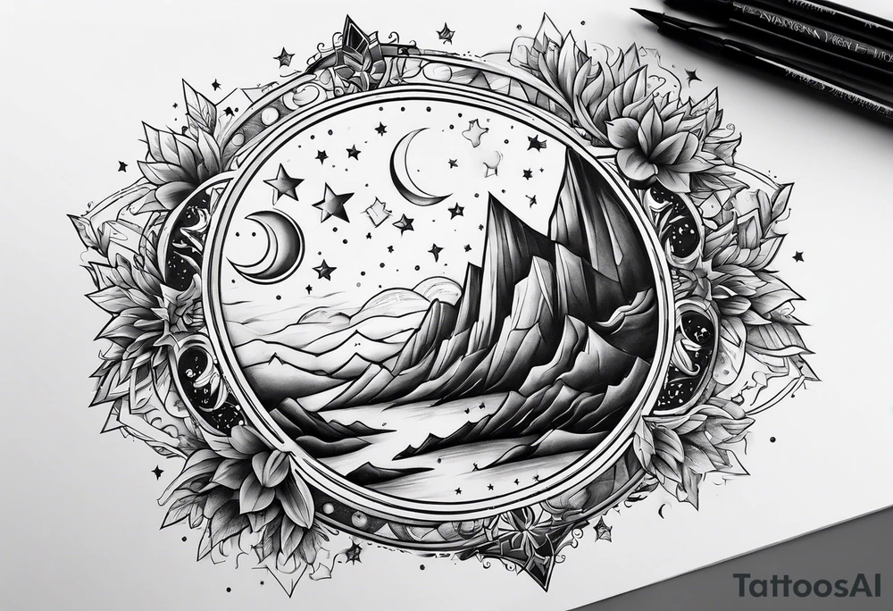 A star in the sky tattoo idea
