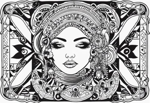 psychedelic, music tattoo idea