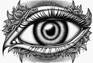 Eye with two irises from the band Tool tattoo idea