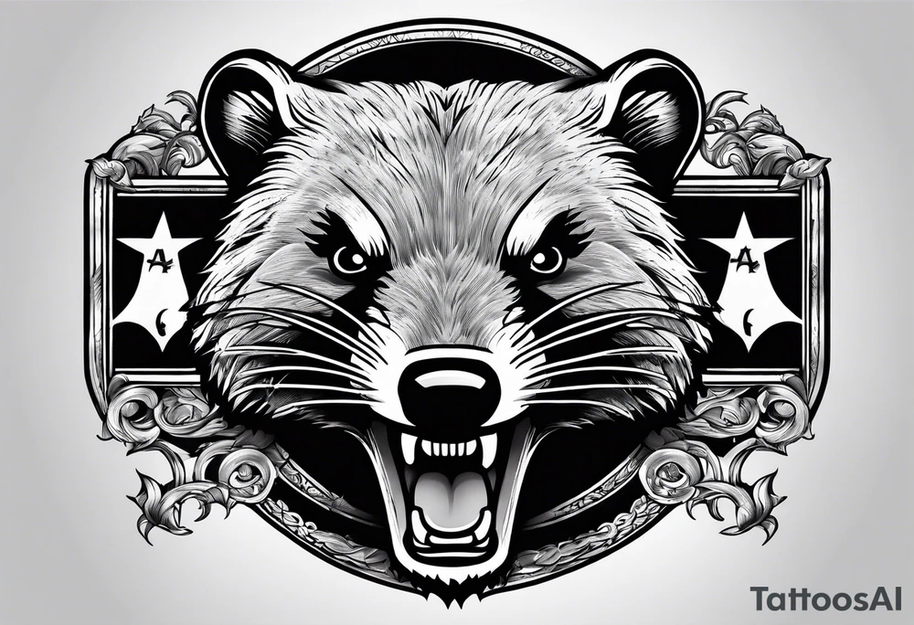 Angry Mc.Badgers tattoo idea