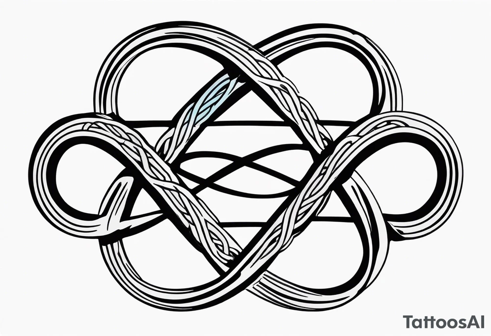 Double infinity symbol, Scottish, the phrase tb5 inside the loop tattoo idea Double infinity symbol, Scottish, the phrase tb5 inside the loop tattoo idea