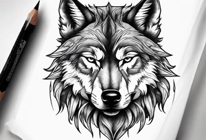Wolf warrior tattoo idea