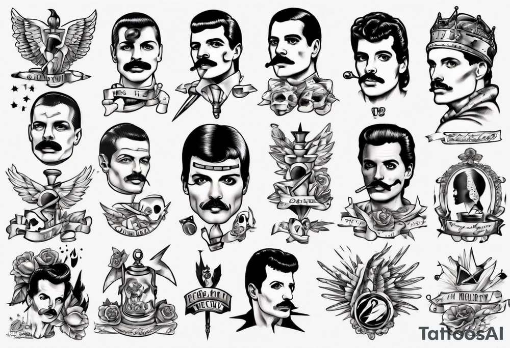 freddie mercury tattoo idea