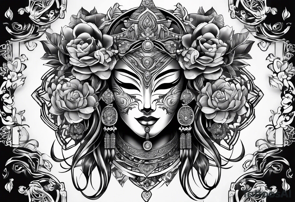 Yone mask tattoo idea