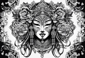 Yone mask tattoo idea