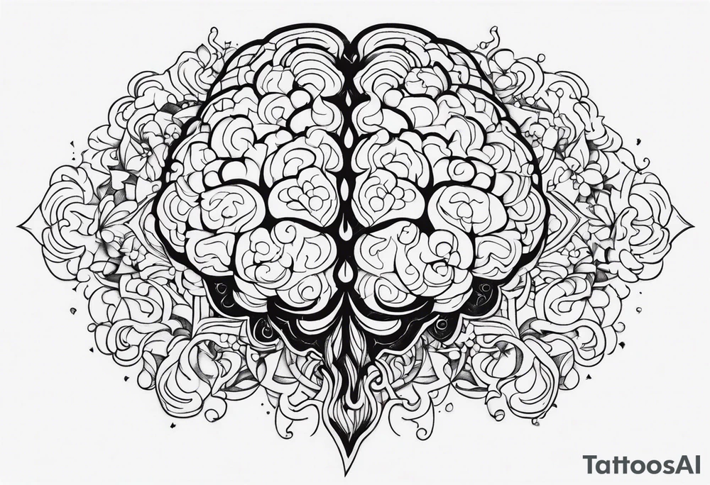 ADHD brain tattoo idea