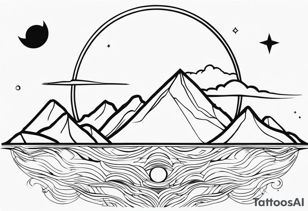 sacred moon tattoo idea