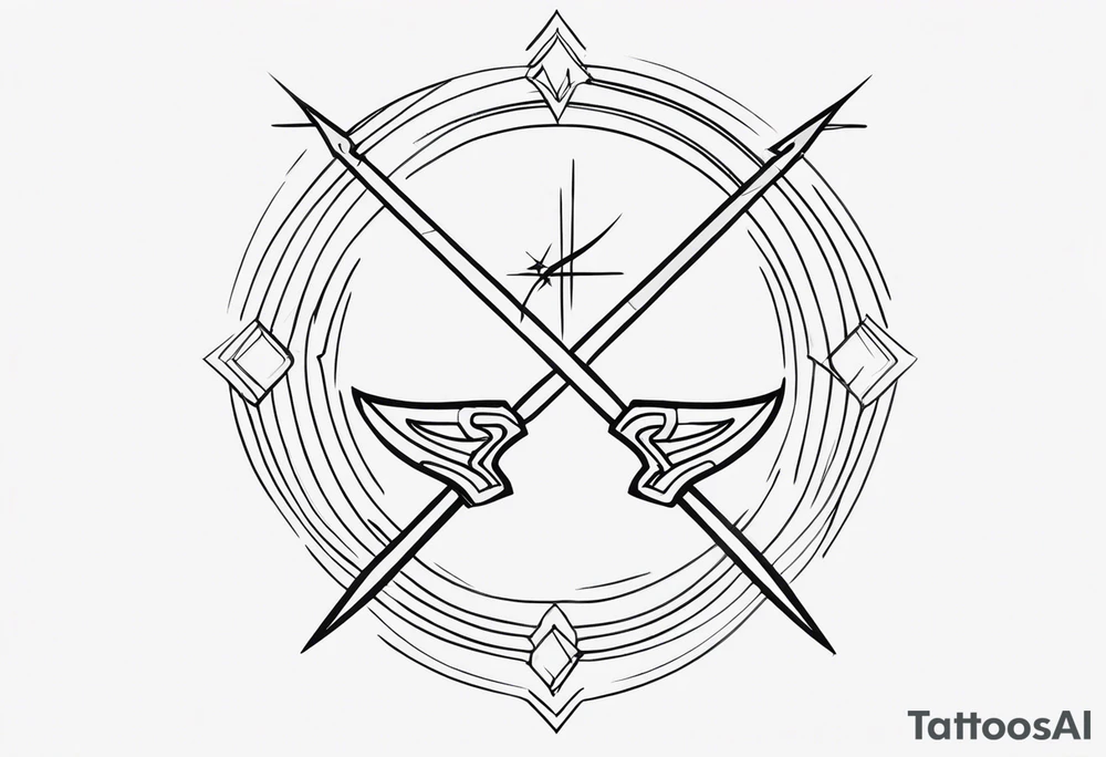 Little Sagittarius symbol tattoo idea