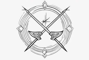 Little Sagittarius symbol tattoo idea