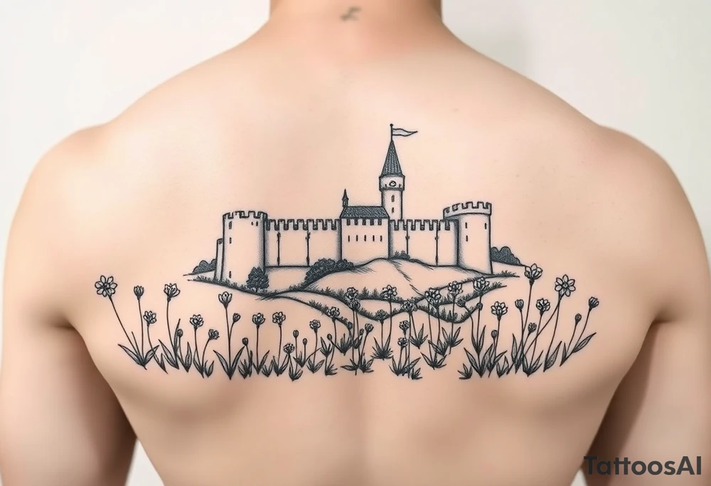 the meadow of the royal fortress. tattoo idea