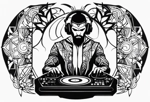 DJ WARRIOR tattoo idea