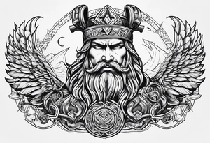 VICTORY OR VALHALLA tattoo idea