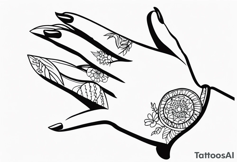 Finger tattoo tattoo idea