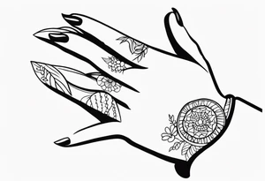 Finger tattoo tattoo idea