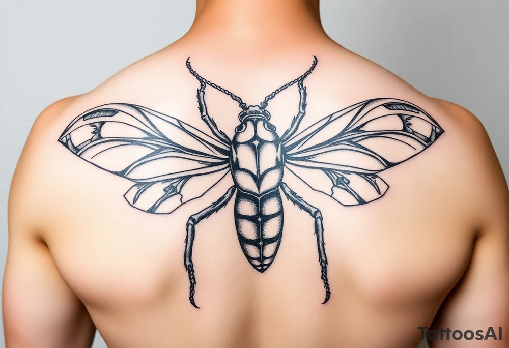 Land of giant bugs tattoo idea