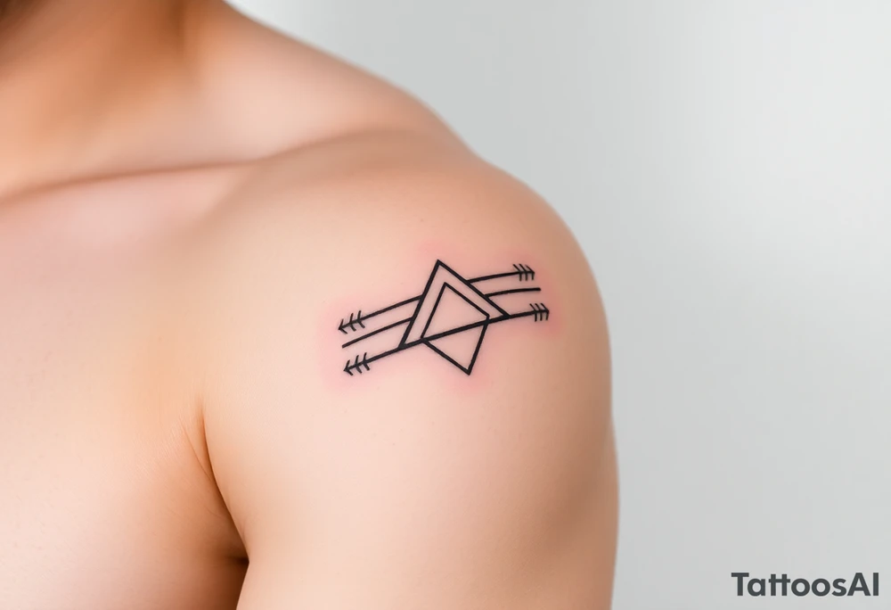 3 lines around arm. tattoo idea