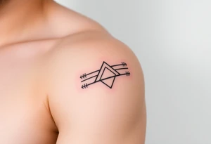 3 lines around arm. tattoo idea